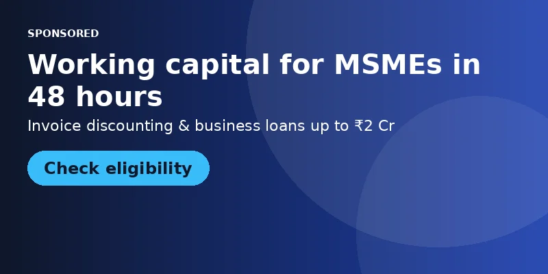 Invoice discounting for MSMEs — get paid in 48 hours