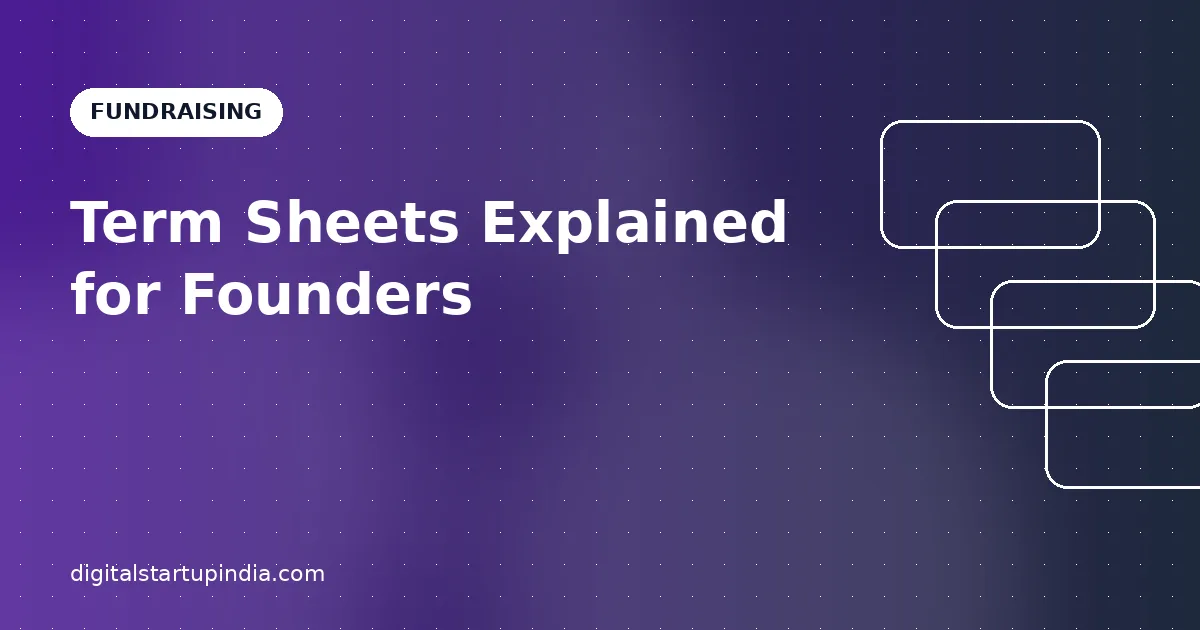 Term Sheets Explained: The Clauses Founders Should Understand