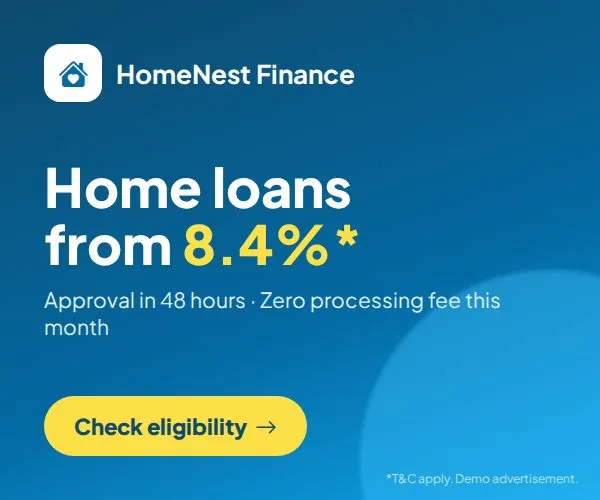 HomeNest home loans from 8.4%